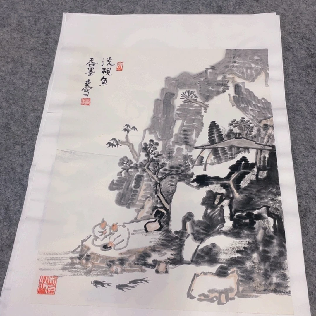 国画1.4平尺纯手绘国画作品