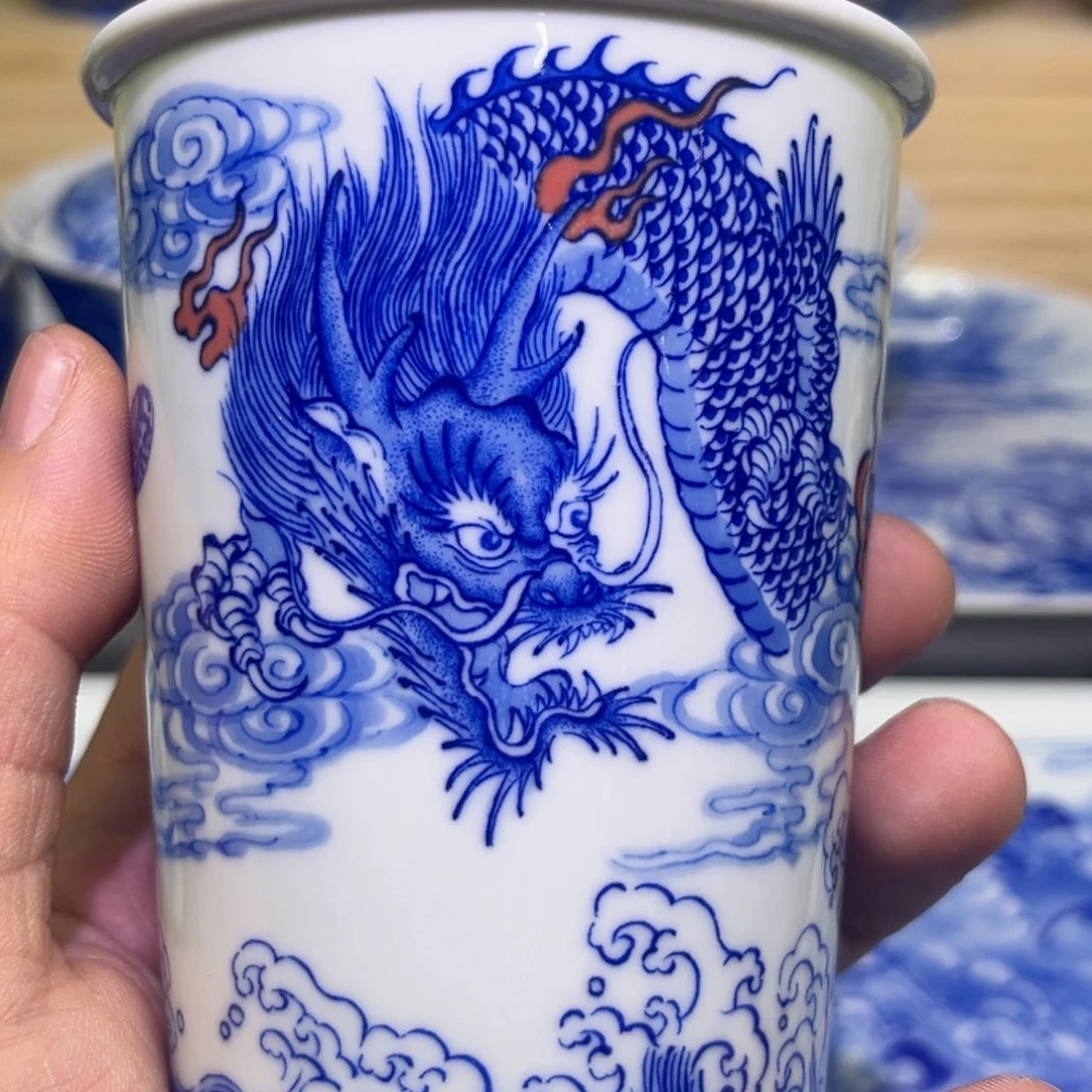 祥***年陶瓷杯手工手绘哈哈哈哈哈