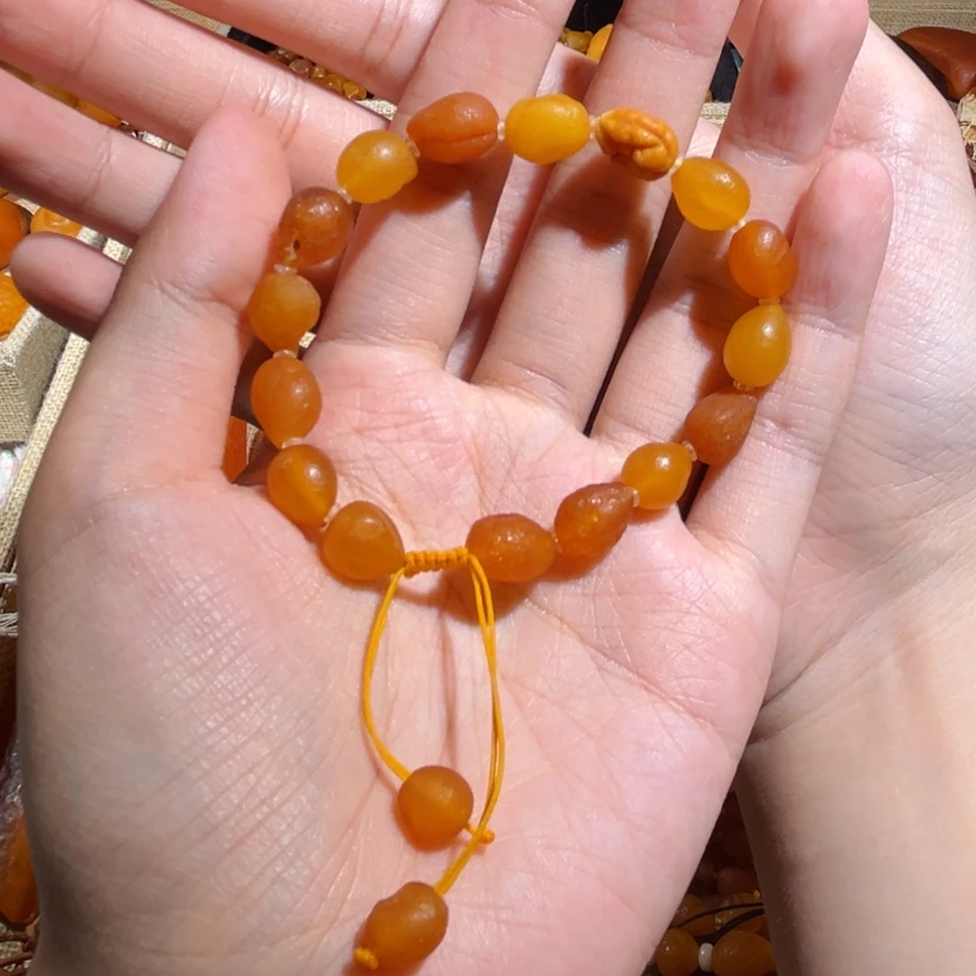 琥珀颈饰未镶嵌蜜蜡海漂手串