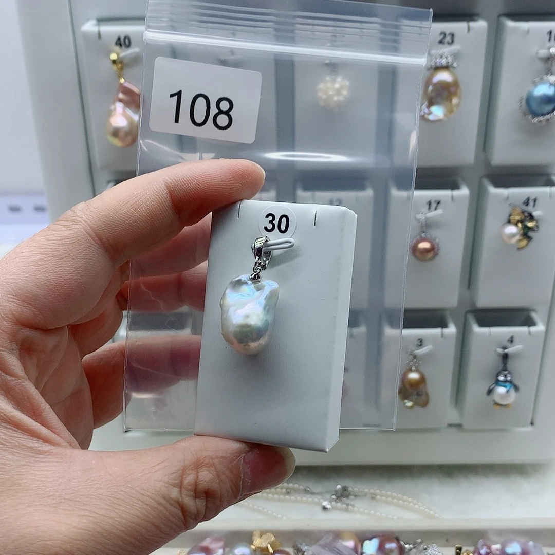 吊坠(不含链)淡水珍珠合金