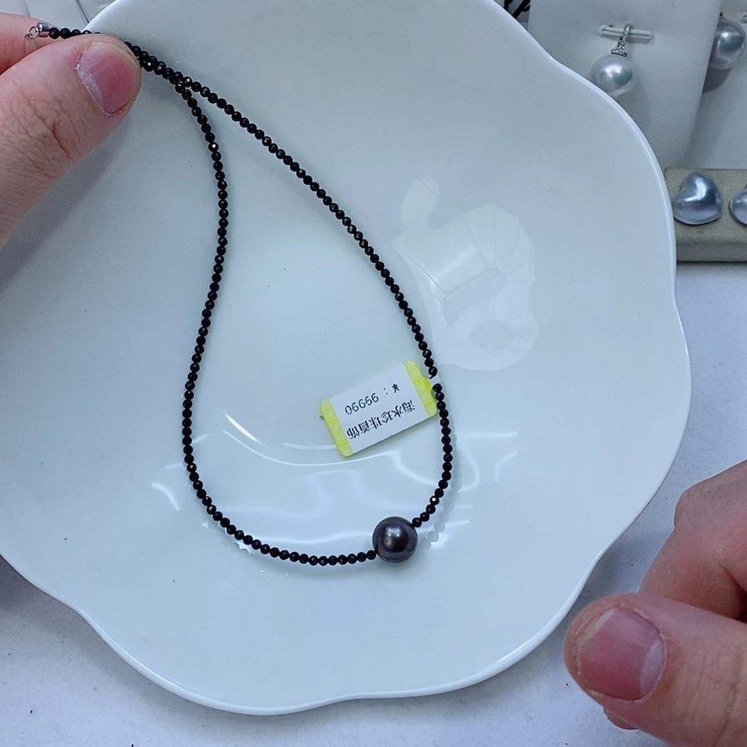 海水珍珠颈饰银S925镶嵌