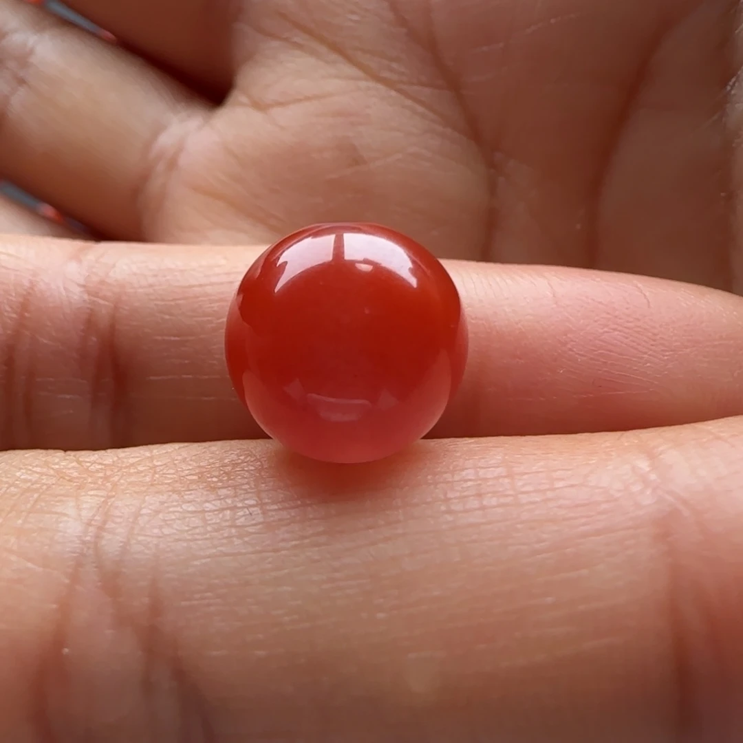 *****南红玛瑙未镶嵌圆珠11.4