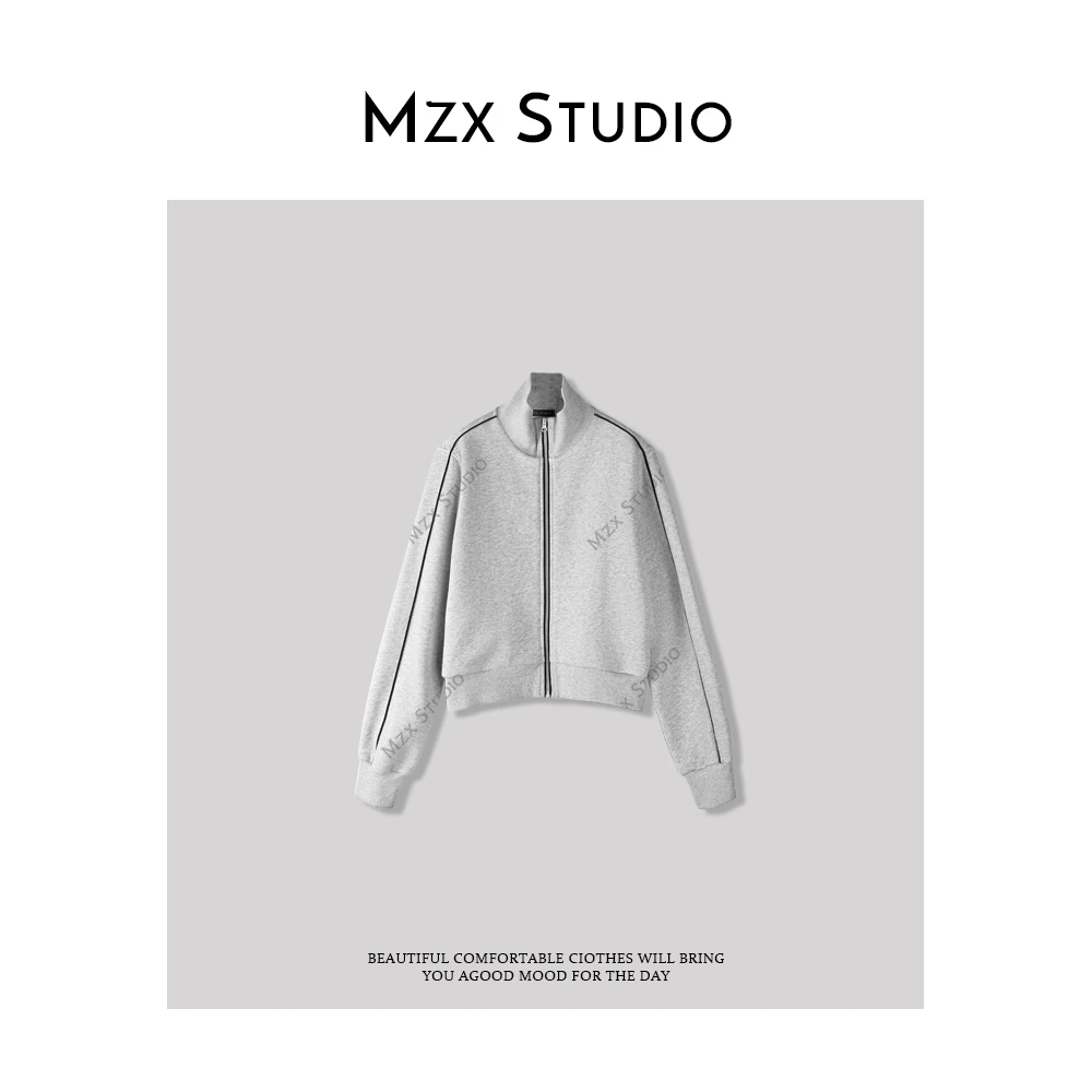 MZX 春季立领拼色压条短款外套WT7126-Y