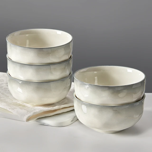 釉下彩陶瓷米饭碗家用2025新款吃饭的碗小碗高级感碗碟餐具高颜值