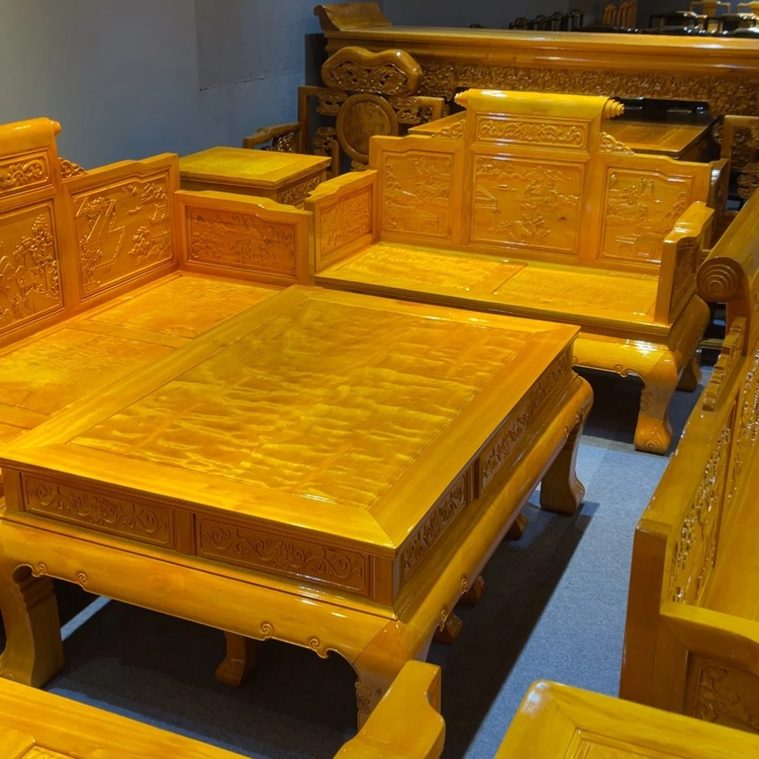 用***区成套家具紫檀木类沙发八件套