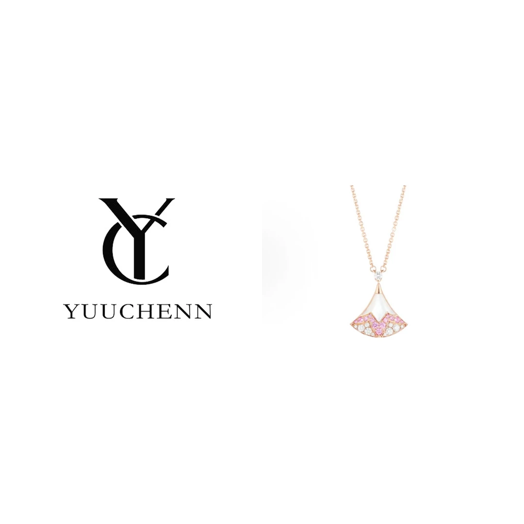铜合金项链 YUUCHENN【Divas】 镀K金 轻奢项链 女款 粉色
