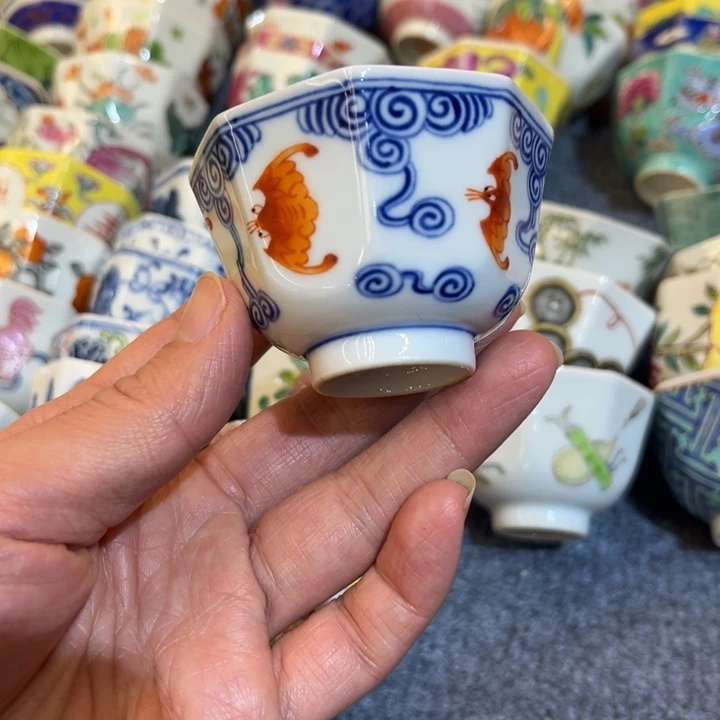 手绘茶杯盖碗陶瓷