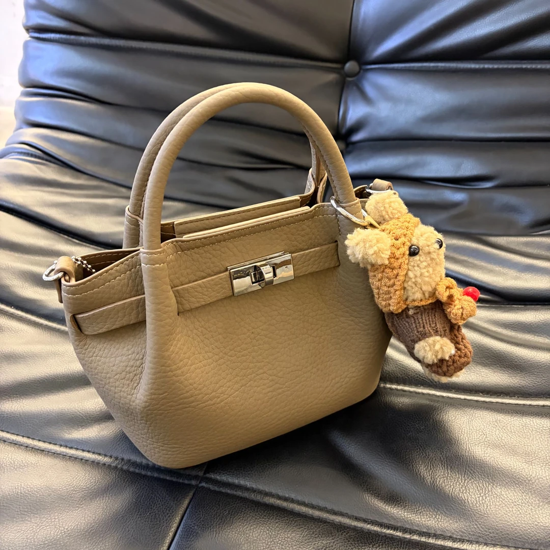 2025秋冬新款手提斜跨菜篮子包 小众轻奢韩系简约时尚通勤百搭