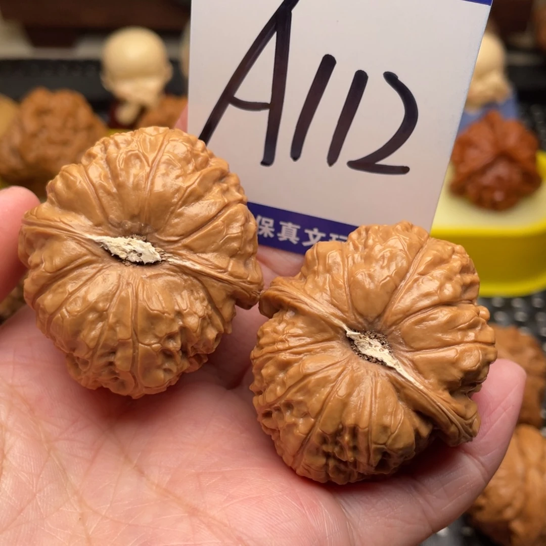 把件桃核南瓜墩40