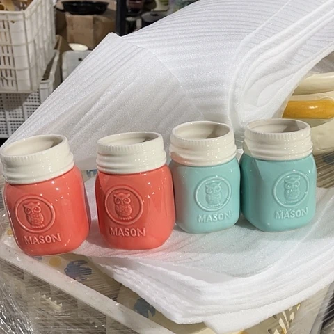 微瑕，不能明火，口径6高10，2个篮，2个橙