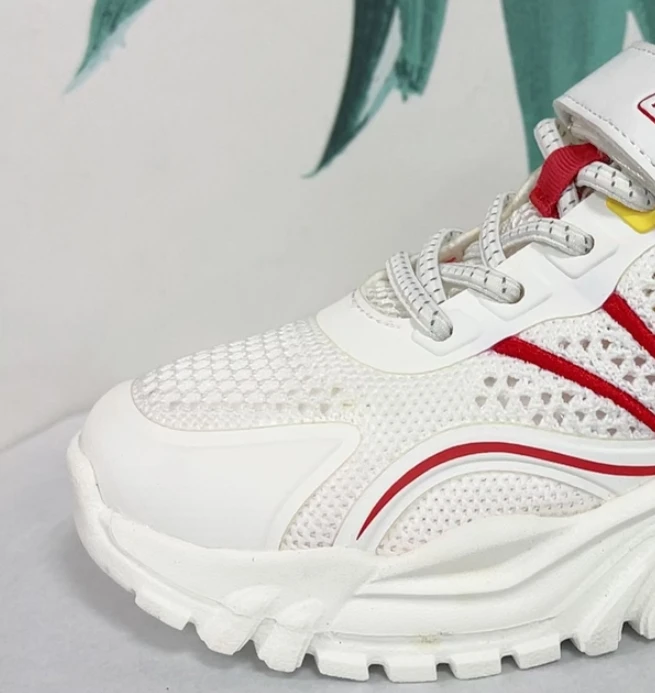 大庆仓 白/红 四季儿童休闲运动鞋   货号A6085  (新库HL88)