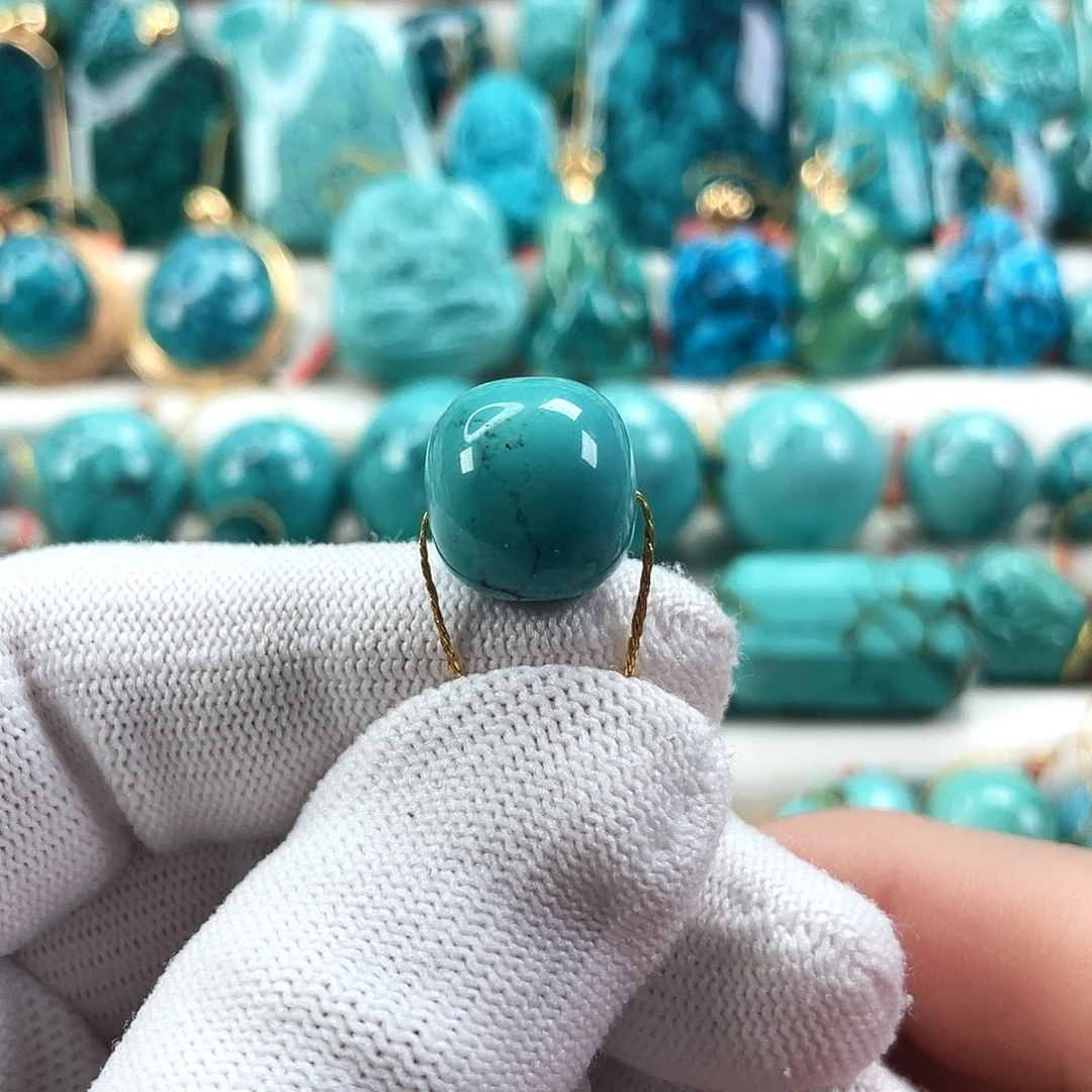 绿松石未镶嵌车挂直径14