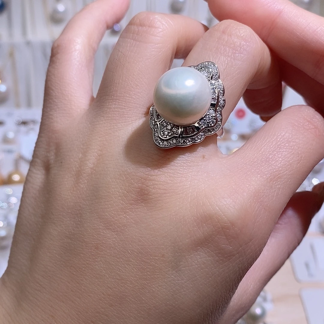 戒指淡水珍珠未镶嵌w14.2