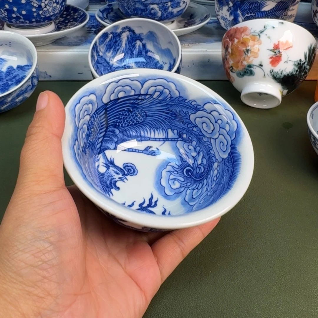 陶景德镇纯手绘茶具圆圆267