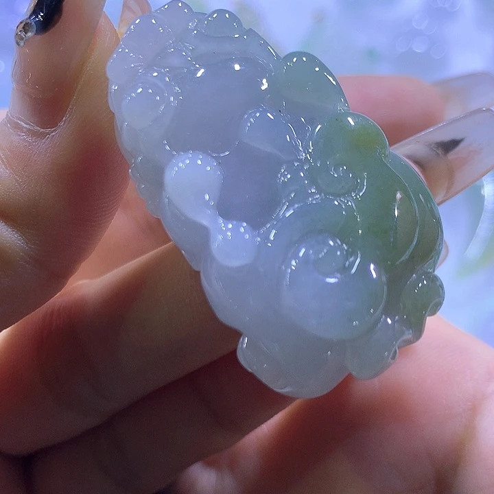 颈饰未镶嵌翡翠天然翡翠A货吊坠