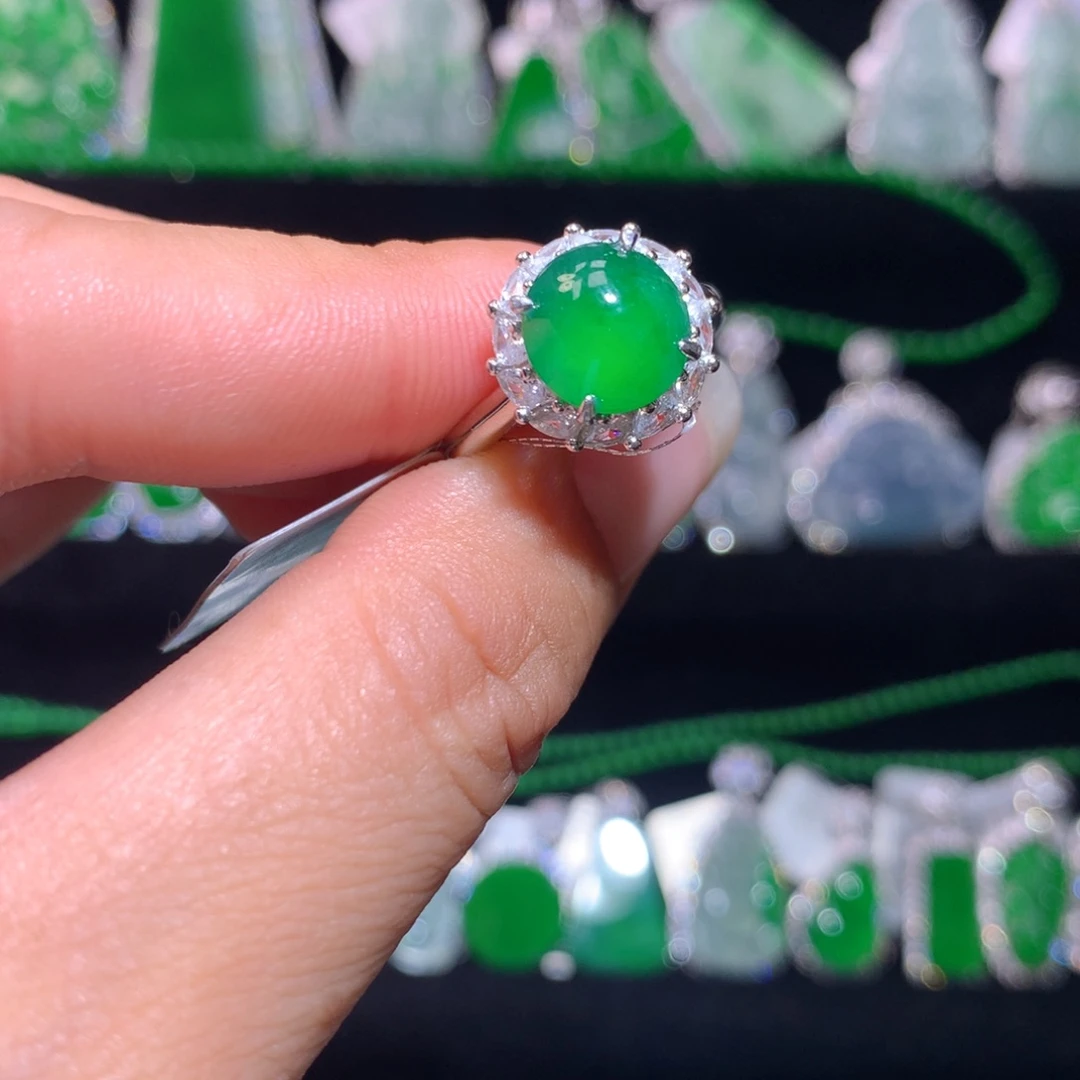 【闪购商品】颈饰银S925镶嵌翡翠天然翡翠