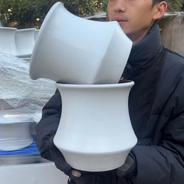 红陶轻奢风小蛮腰两个口径20*20