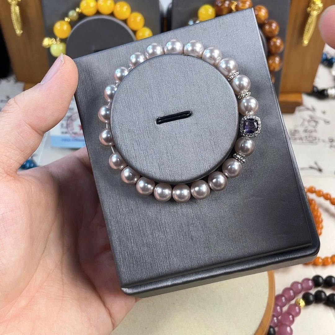 蛇纹石玉手饰银S925镀金镶嵌