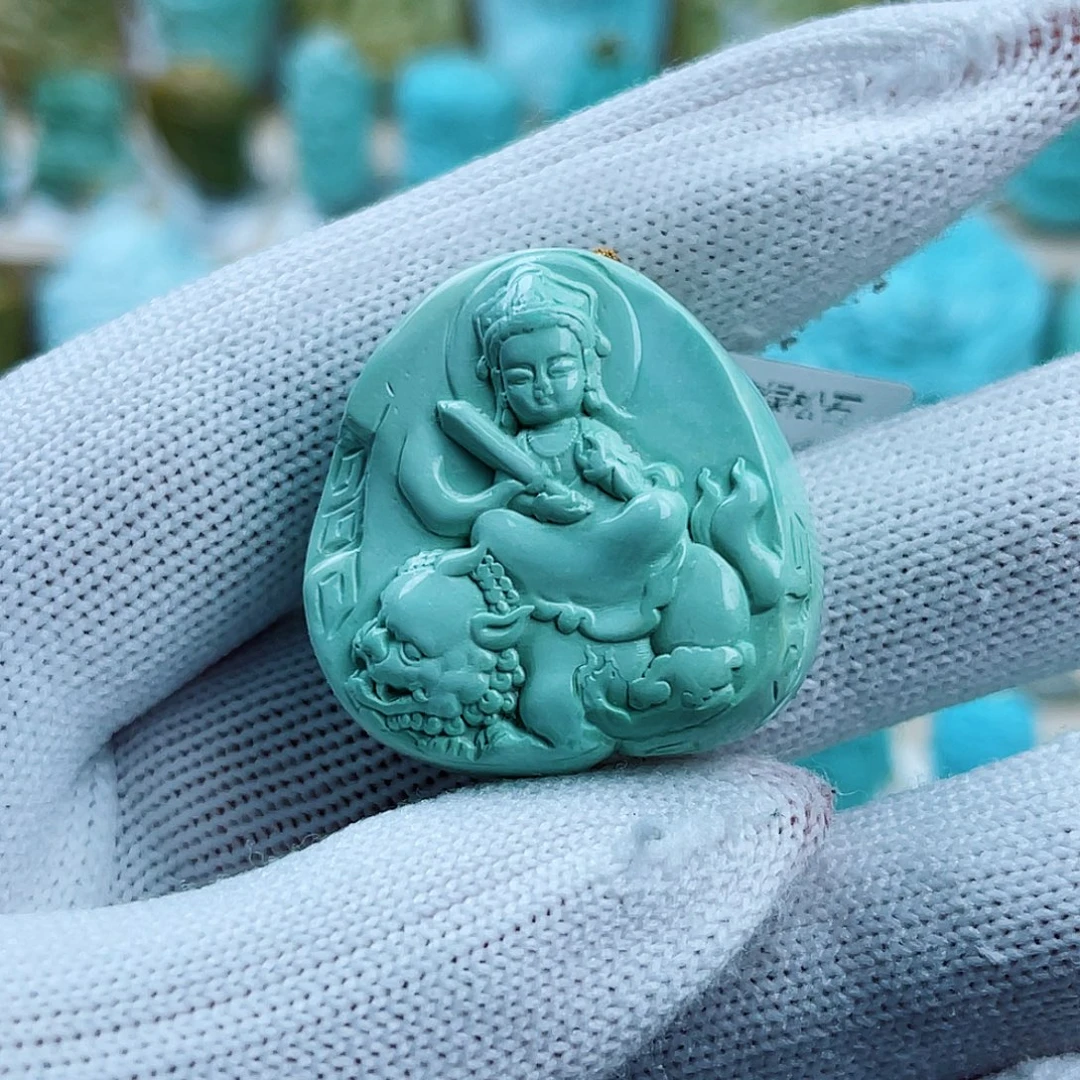 大***饭绿松石未镶嵌珠宝奇石