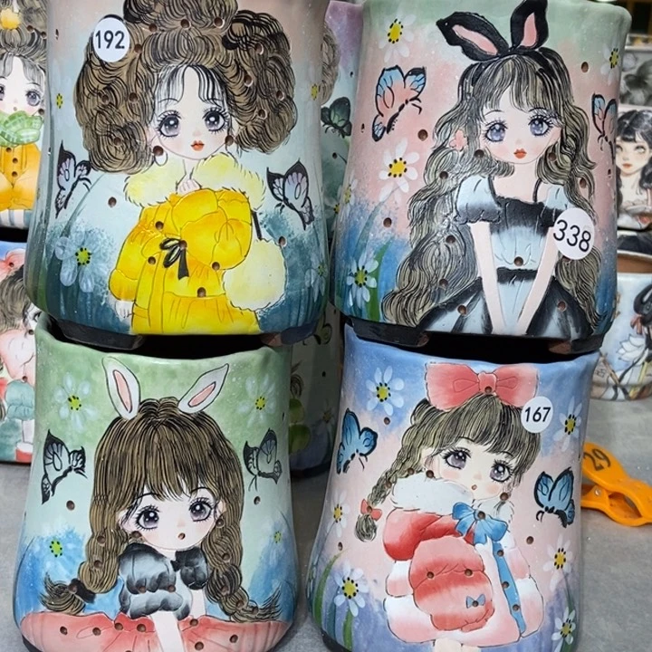 红陶一*景德镇艺术手绘作品