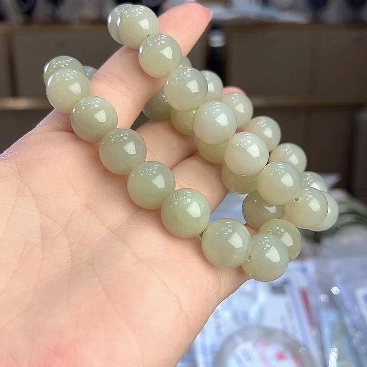 和田玉未镶嵌手串13mm发其一