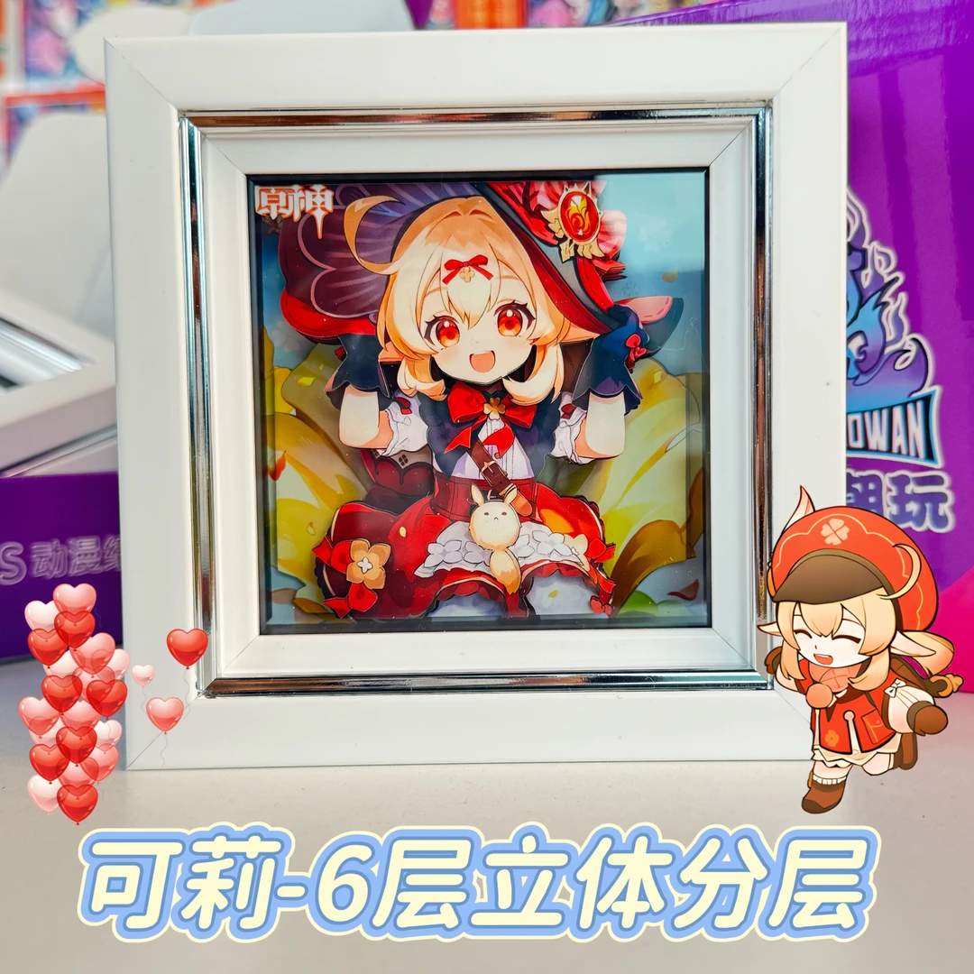 YS小方块同人周边摆台桌面摆件立牌可莉芙宁娜钟离魈散兵