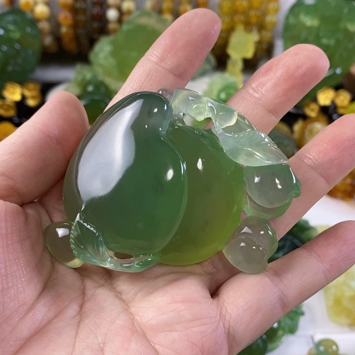 未镶嵌岫玉手把件
