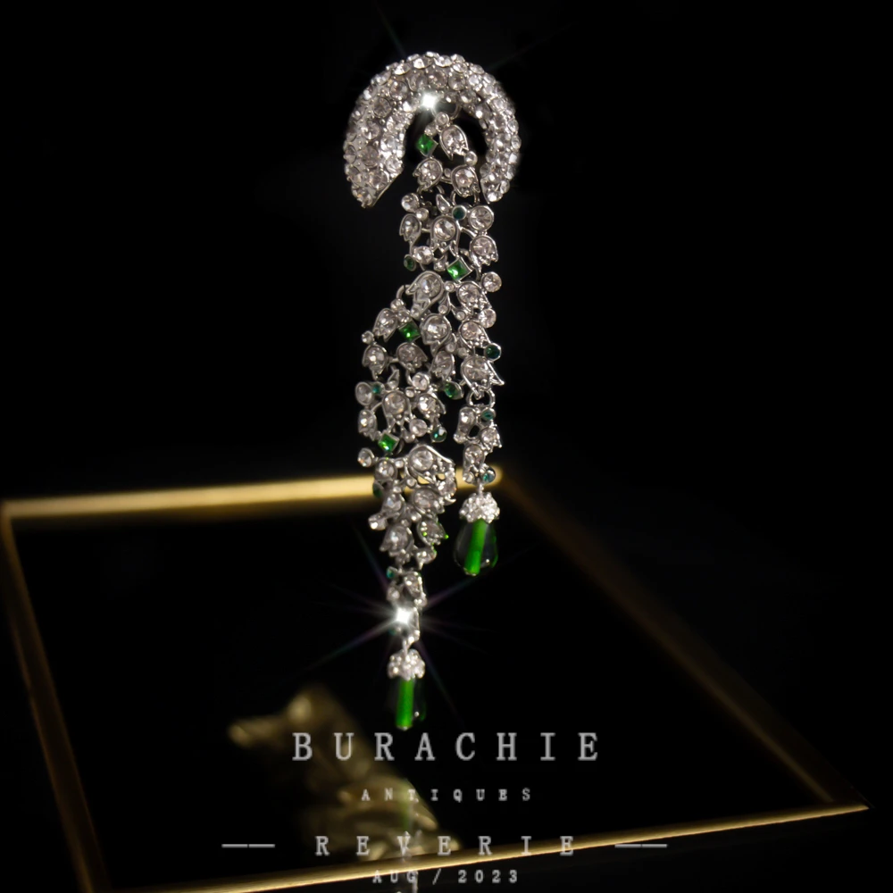 铜合金仿水晶胸针 【1707】周年珍藏英｜经典原标克拉款CrownFrett