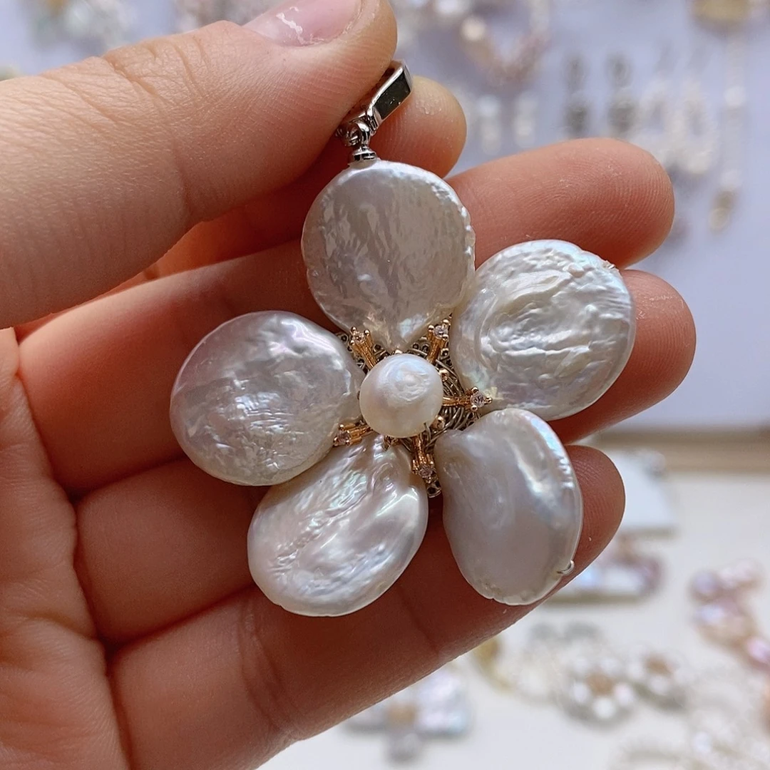 淡水珍珠未镶嵌耳饰