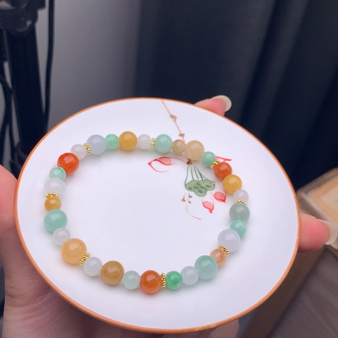 翡翠未镶嵌手链翡翠y426 卡5.3-7.6