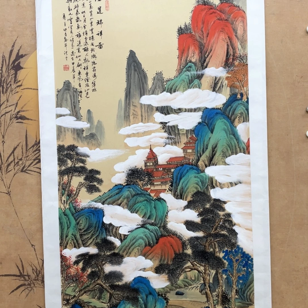 国画手绘国画，精品山水