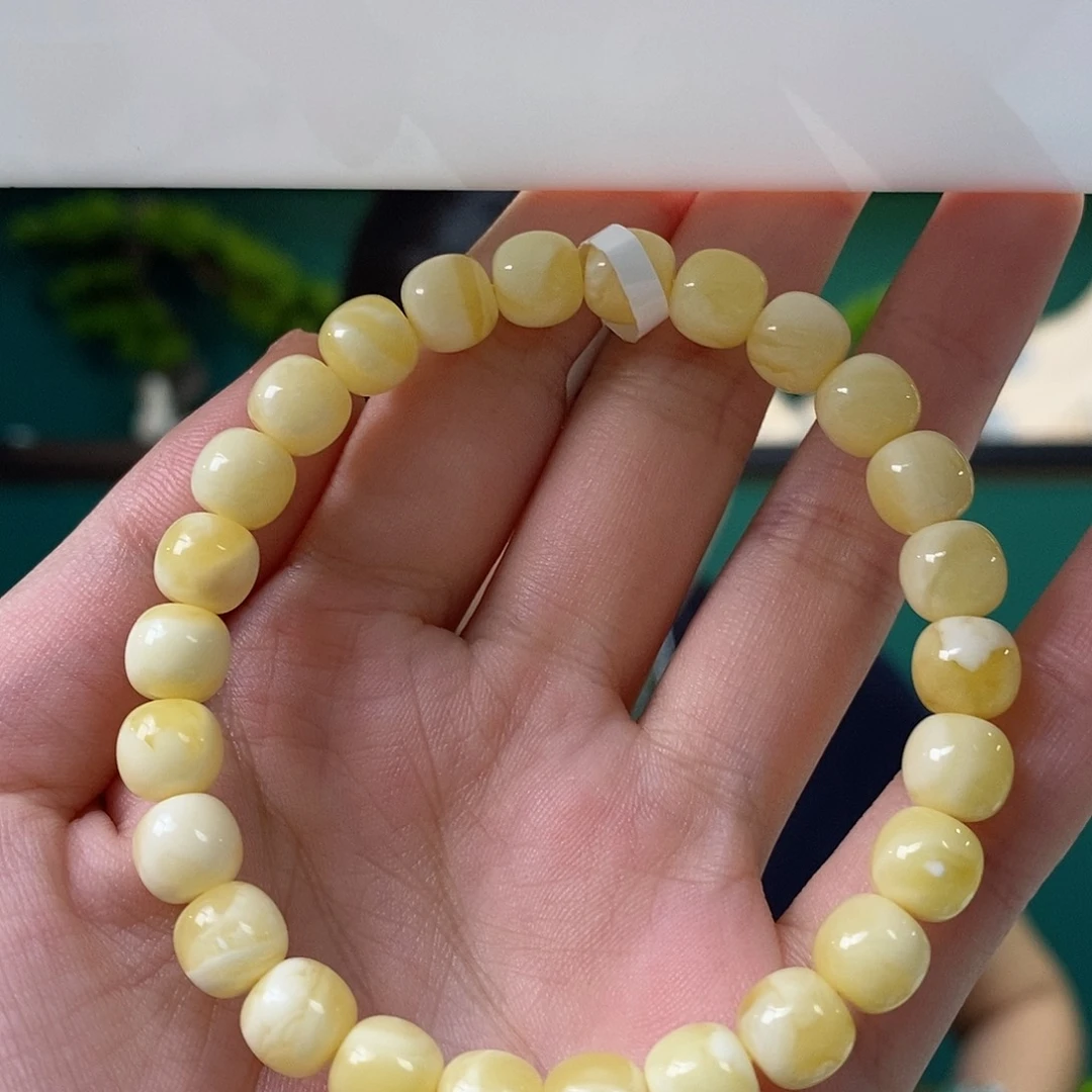 蜜蜡未镶嵌手链123