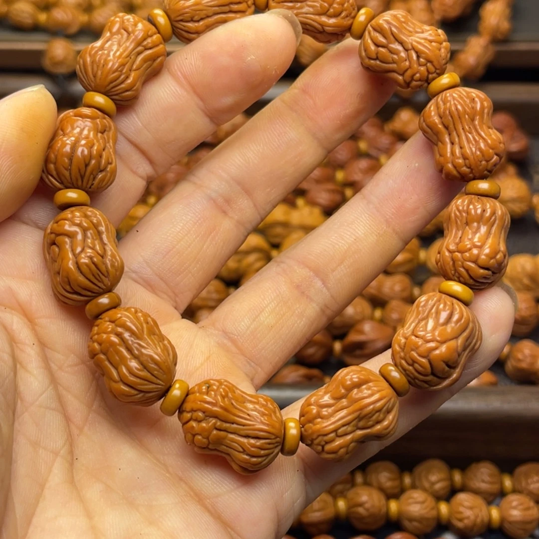 桃核手串龙纹桃核40