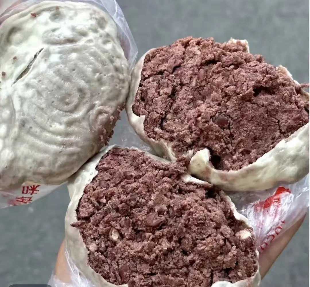 【加热即食】山东豆沙包纸皮豆沙包早餐手工豆沙包红豆包子薄皮豆包