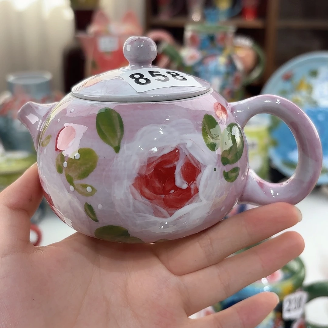 景德镇手绘高温釉下彩陶瓷茶具
