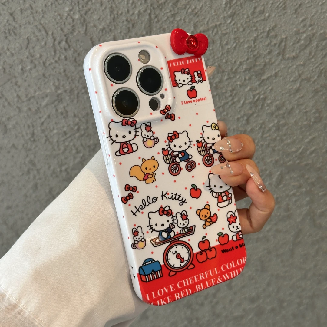 奥菲顿立体蝴蝶结苹果kt适用iPhone16菲林手机壳华为vivoppo小米