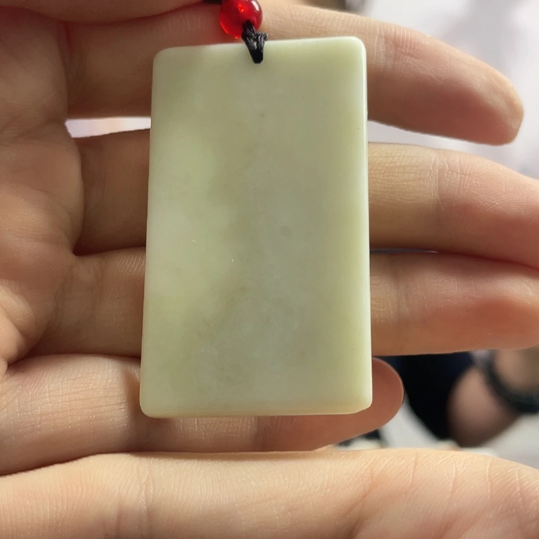 蛇纹石玉未镶嵌吊坠(赠链)