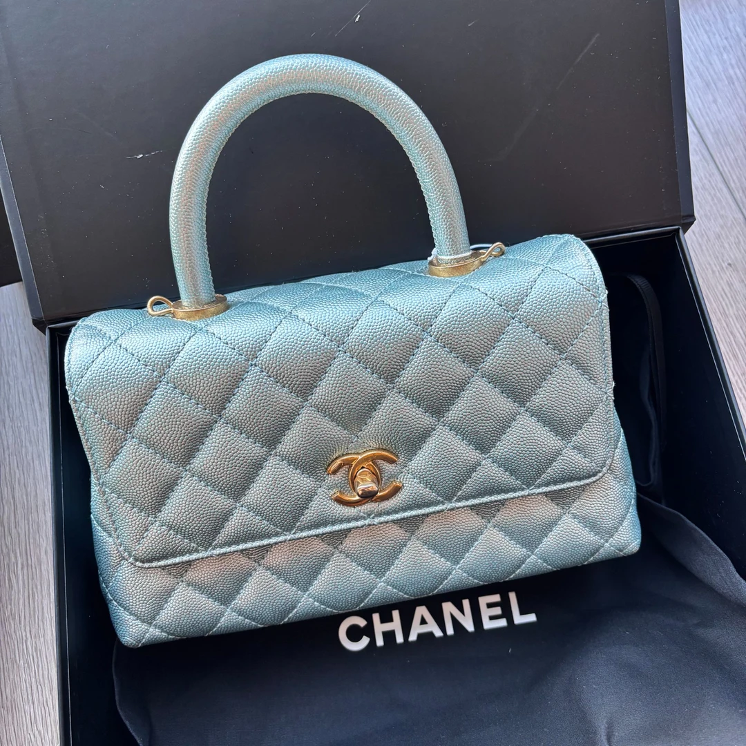99新 Chanel/香奈儿 多多奢品/香奈儿人鱼姬蓝coco憨豆小号/99新