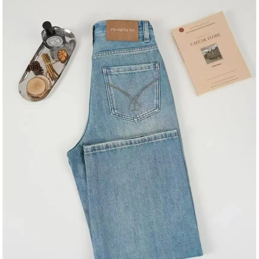 【现货+运费险】夏款上新牛仔裤女2025春季百搭显瘦窄版阔腿裤