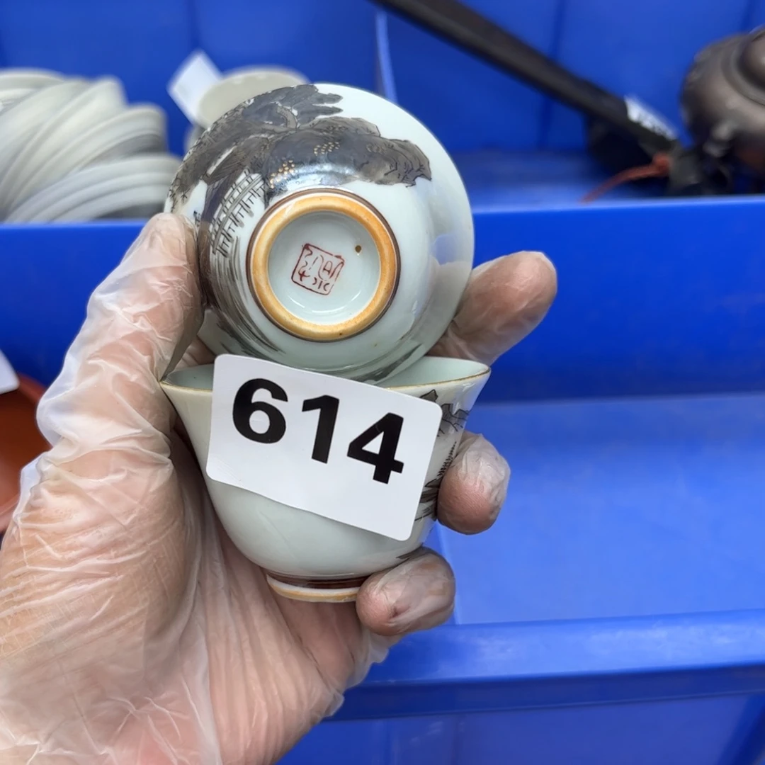 瓷片摆件工艺品摆件666