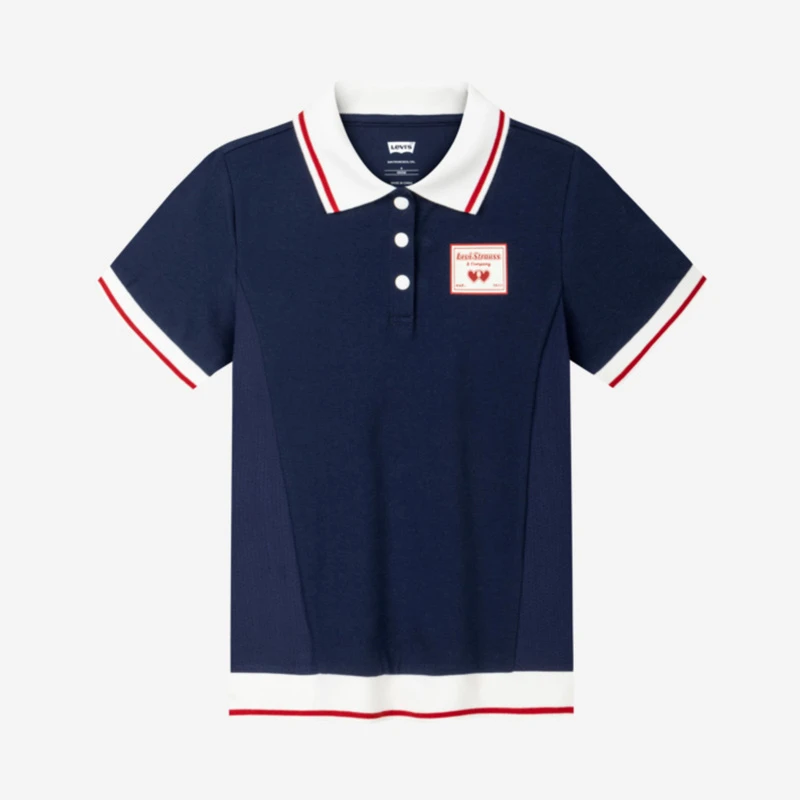 Levi's/李维斯2024新款儿童童装夏季休闲学院风经典Polo衫L198