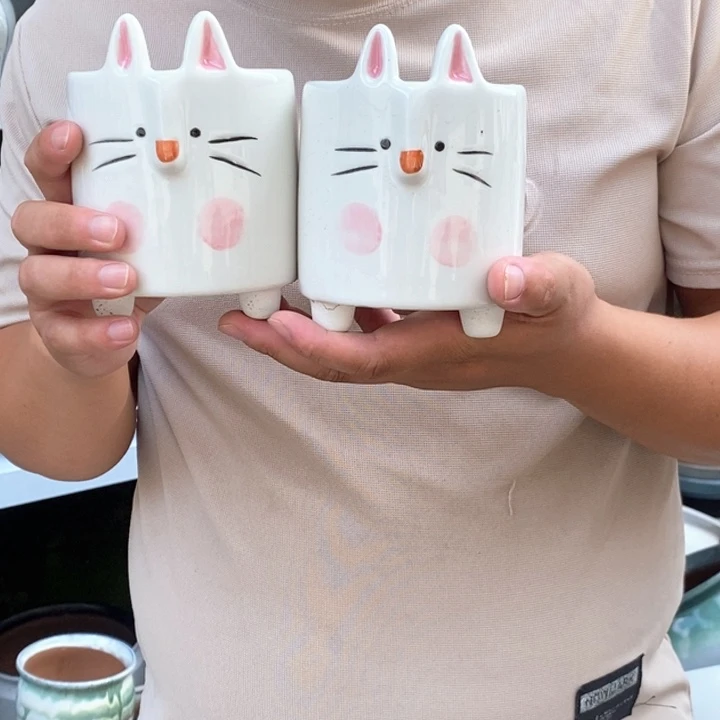 紫砂花盆口10高10瑕疵