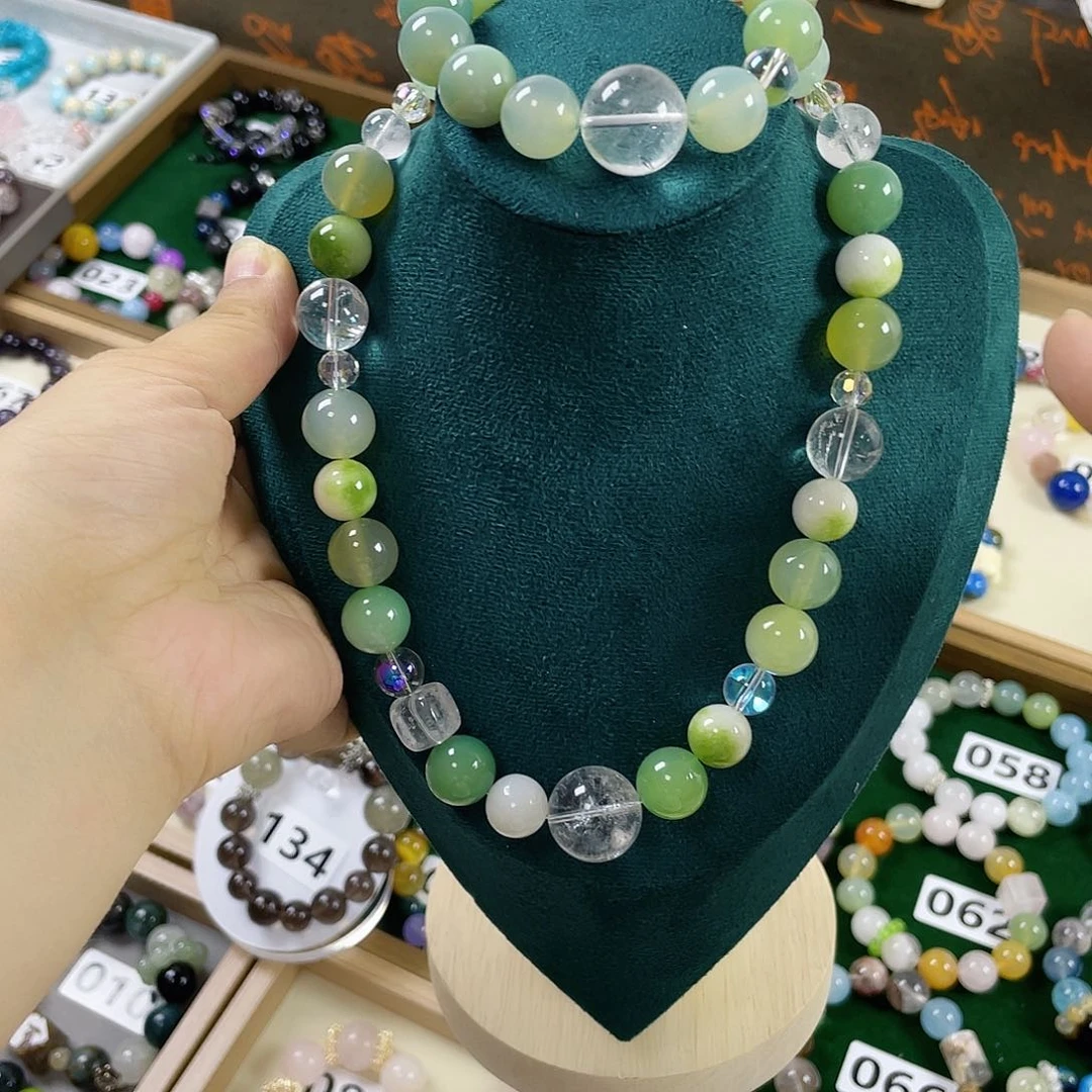 烟晶手链银S925镶嵌