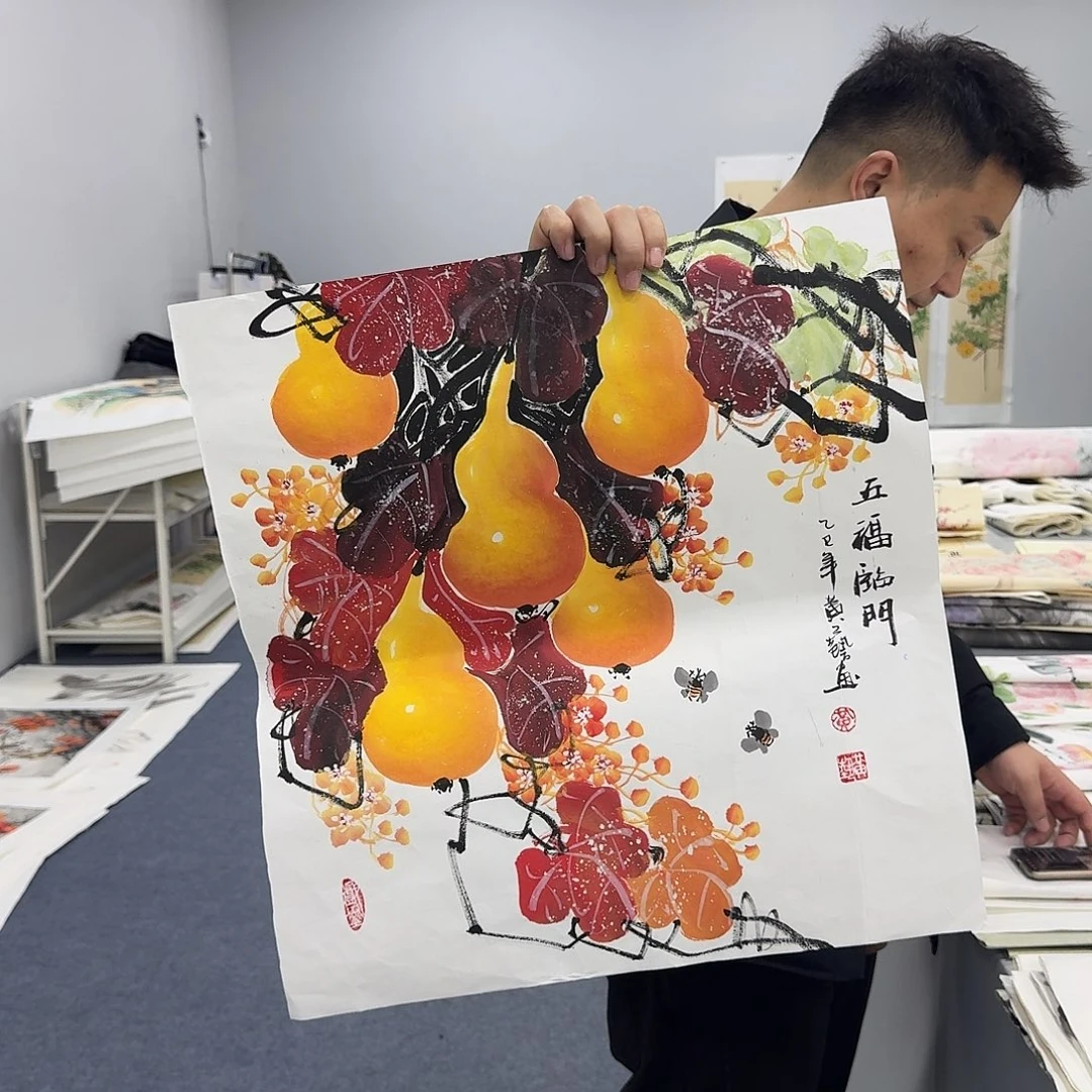 国画国画作品宣纸纯手绘