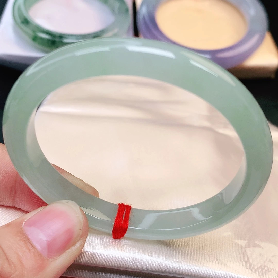 未镶嵌手镯（贵妃镯）翡翠纯天然A货冰胶甜167号