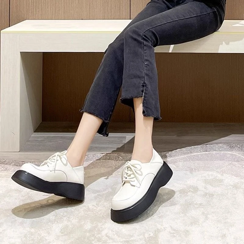 断码乐福鞋女厚底百搭小皮鞋T88微瑕介意勿拍