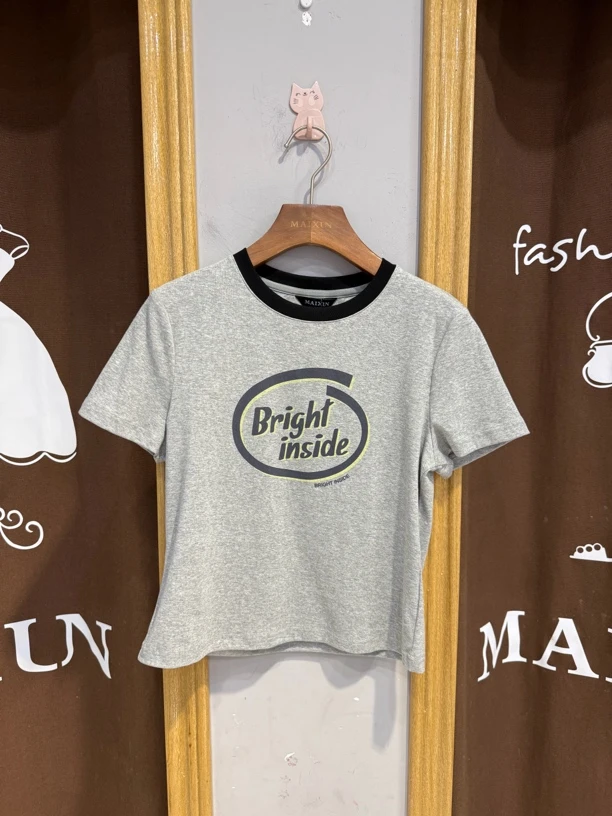 麦寻女装短袖t袖小版2025夏季新款