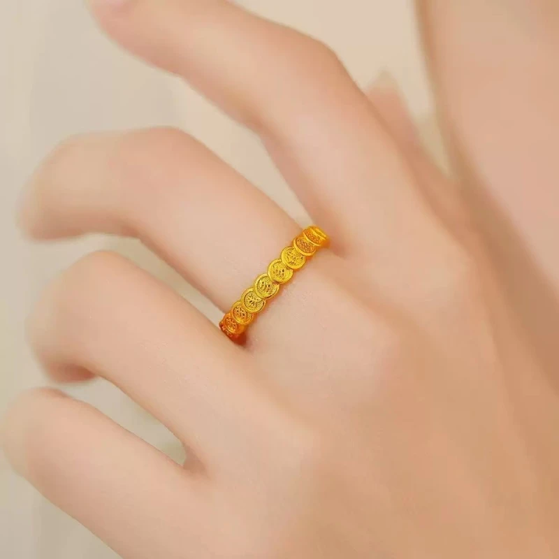 铜合金戒指 D130时尚轻奢气质百搭优雅简约精美戒指