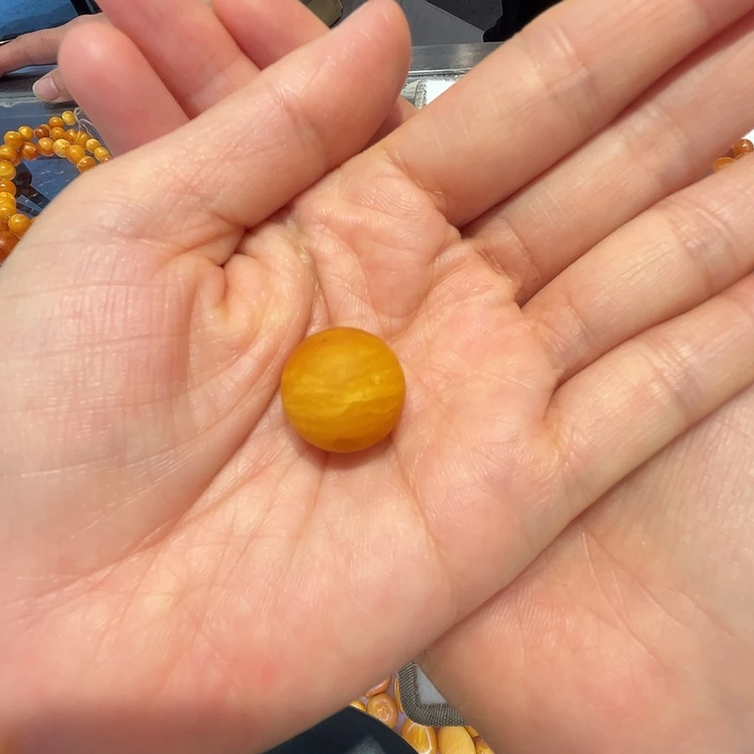 琥珀颈饰未镶嵌M****u蜜蜡珠