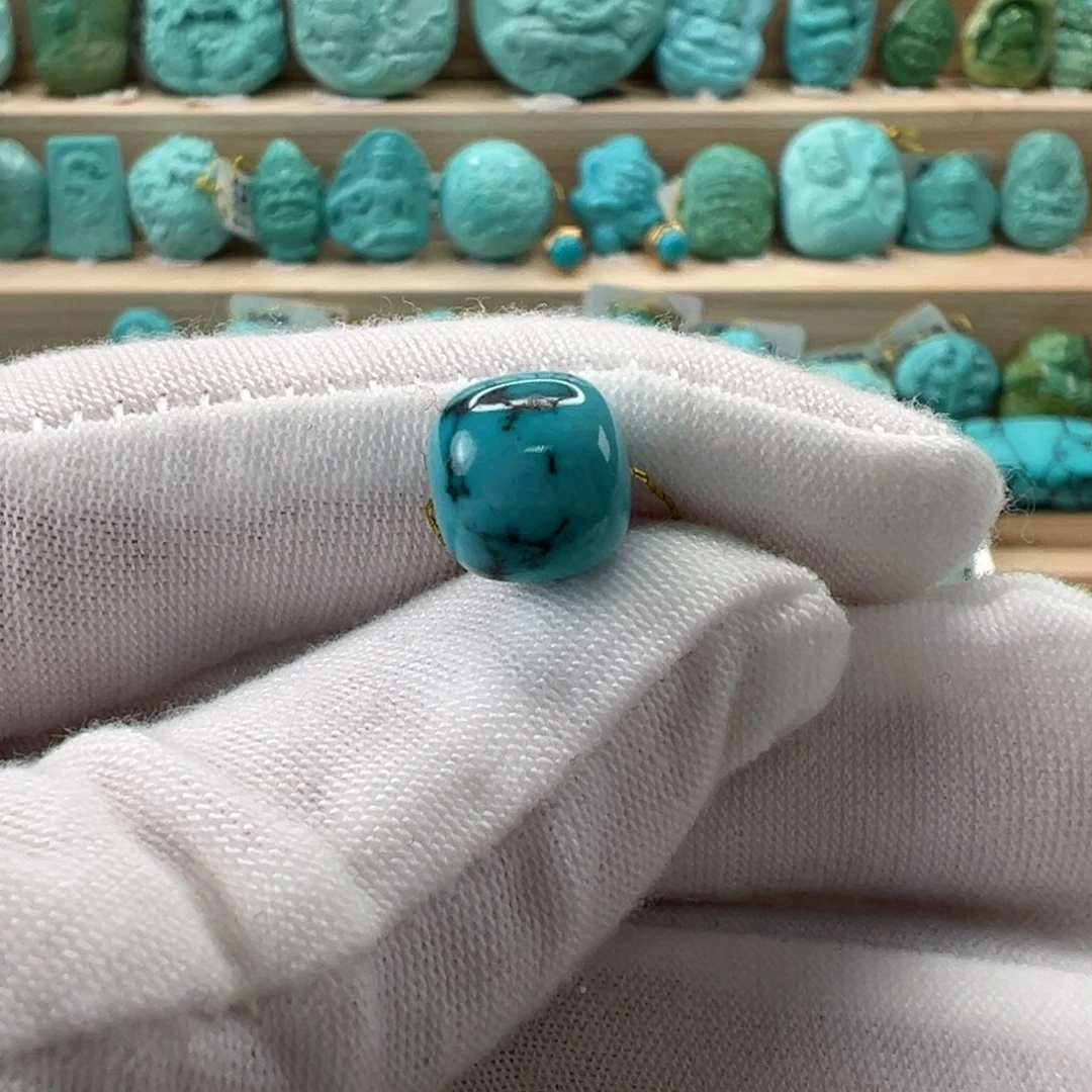 未镶嵌绿松石老型珠9.7x9.1mm